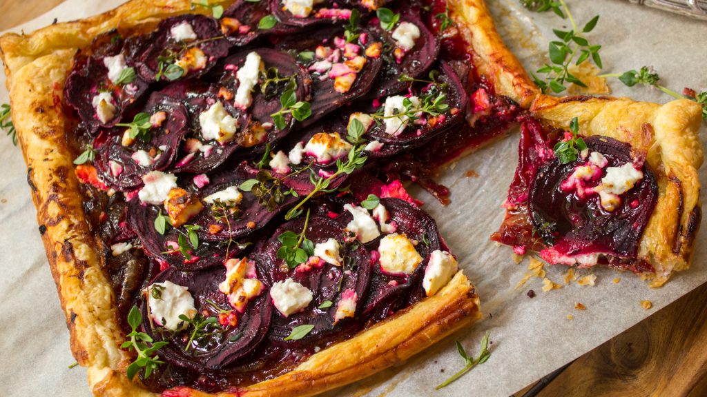 Beetroot goat cheese thyme galette Multix