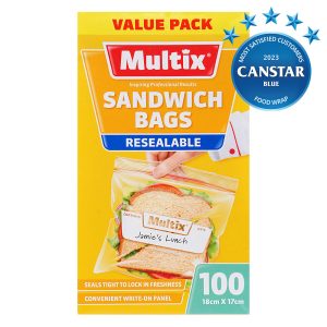 Multix Resealable Sandwich Bags 100 pack