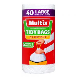 Multix Drawtight Tidy Bags Large 40 pack