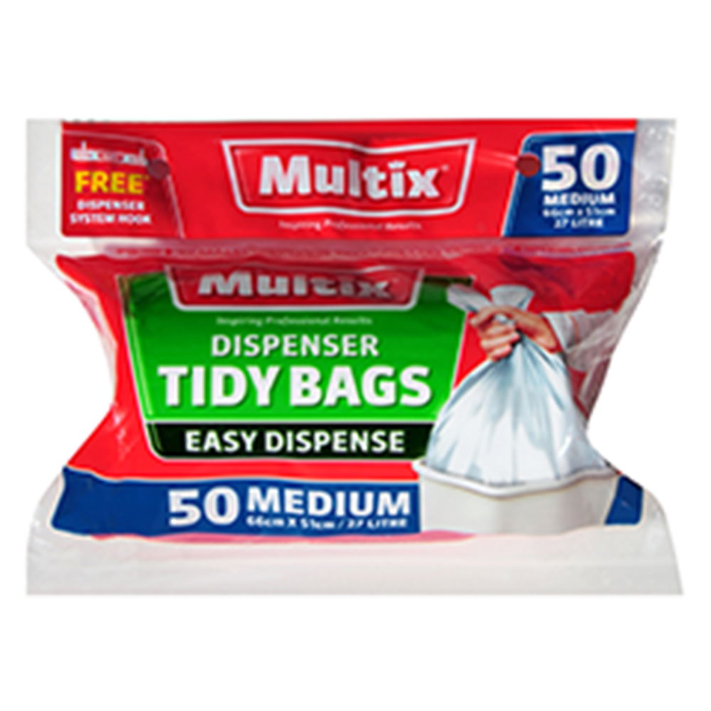Multix Dispenser Tidy Bags Medium 50 pack Multix
