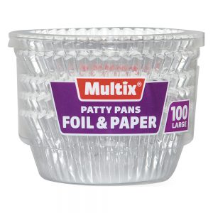 Multix Patty Pans Foil & Paper 100 pack