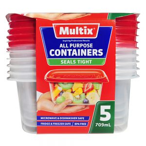 Multix All Purpose Containers 709mL 5 pack