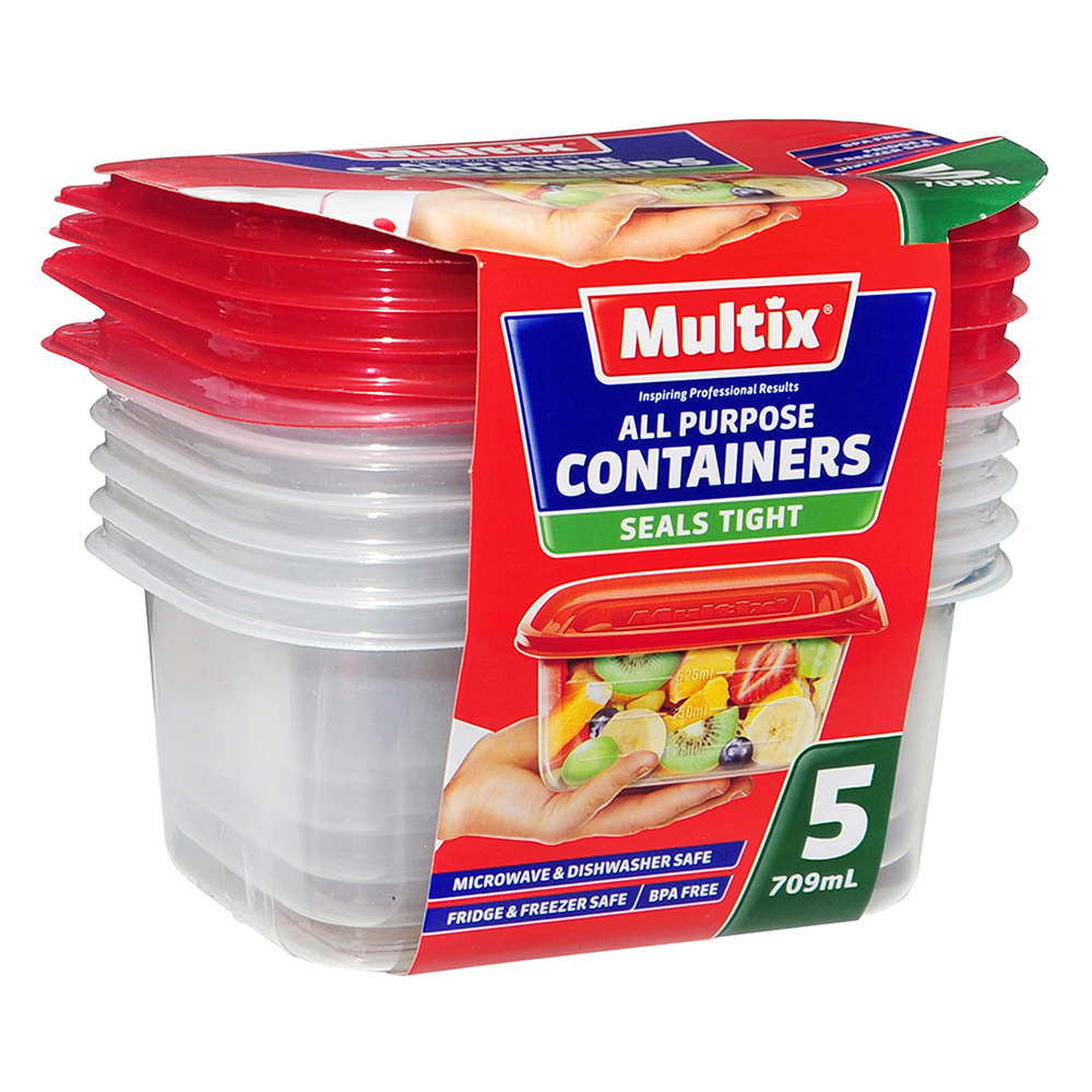 Multix All Purpose Containers 709mL 5 pack - Multix