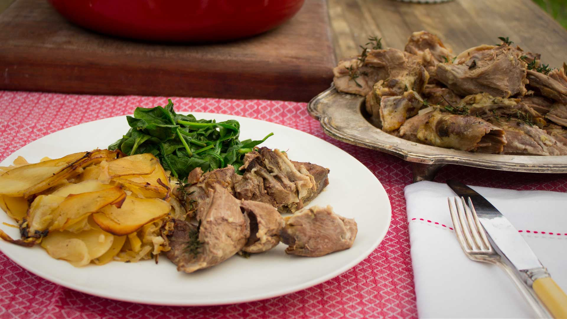 French country style lamb with potatoes - Multix