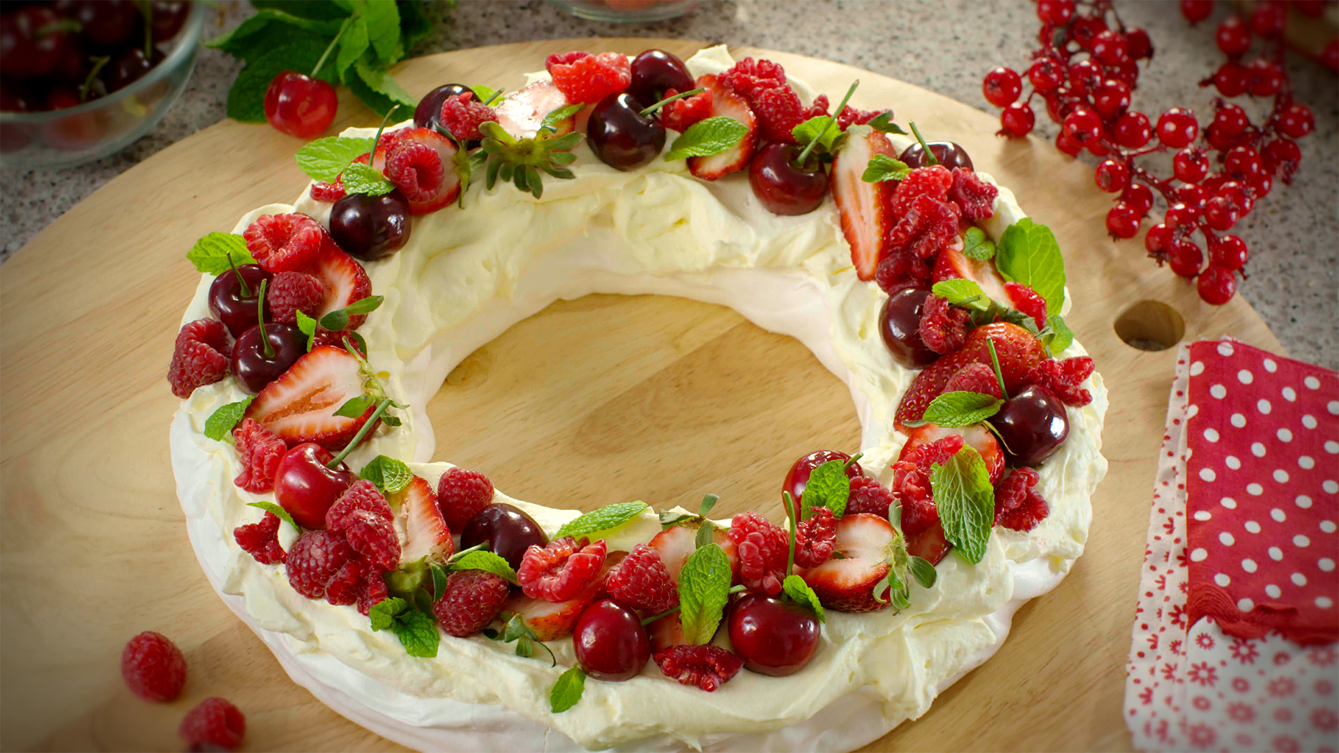 Christmas pavlova wreath Multix