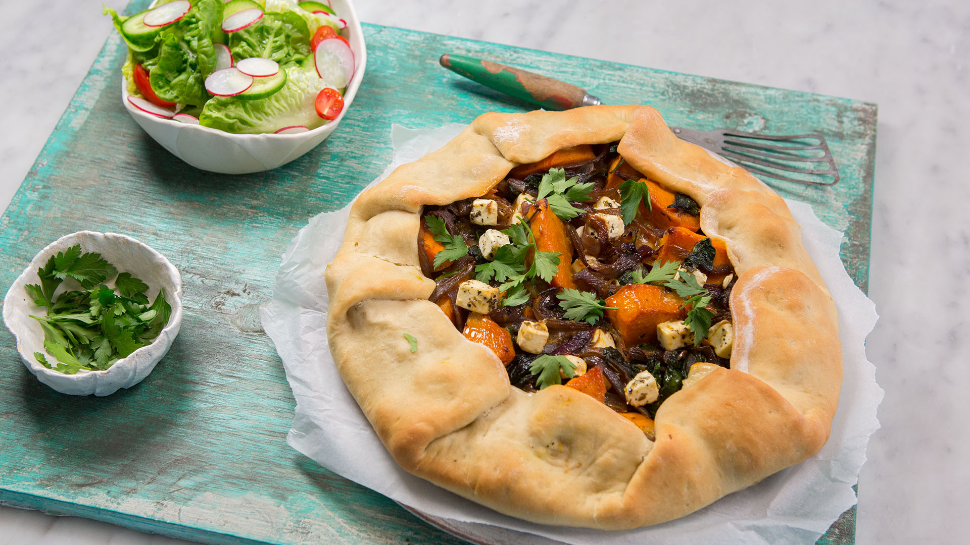 Pumpkin feta pizza tart - Multix