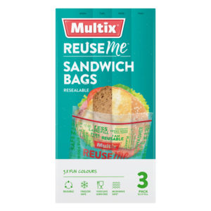 Multix ReuseMe Sandwich Bag 3 pack