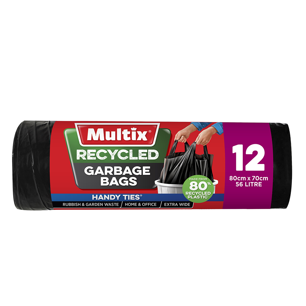 Multix Recycled Garbage Bags 12pk Multix