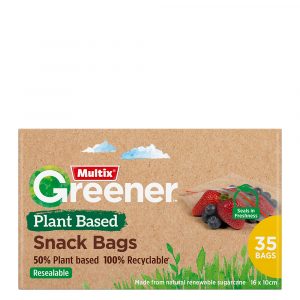 Multix Greener Plant Based Snack Bags 35 Pack